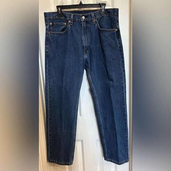 LEVIS - 505 M Sz 36/30 Regular Fit Straight-Leg Jeans/Medium Wash EUC - Picture 3 of 16